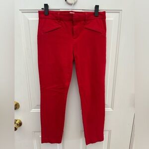 GAP Red Skinny Ankle Pants